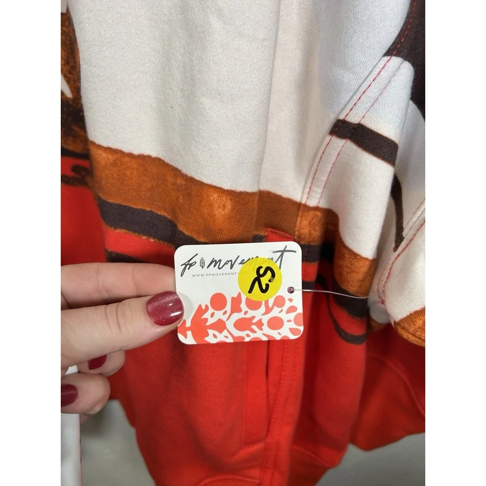 Free People‎ FP Sprint To The Finish Hoodie Oversized Camper Winterber NWT Large - Picture 6 of 11